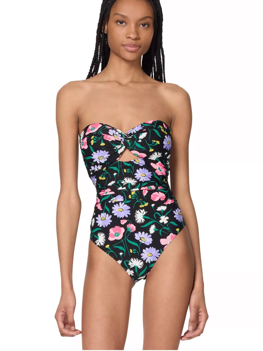 NWT Kate Spade ♠️ Floral Bandeau Cutout One Piece